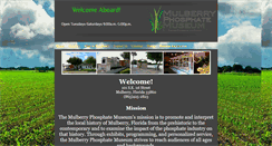 Desktop Screenshot of mulberryphosphatemuseum.org